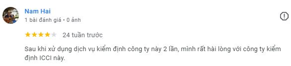 Công ty TNHH Puku Việt Nam đánh giá dịch vụ ICCI